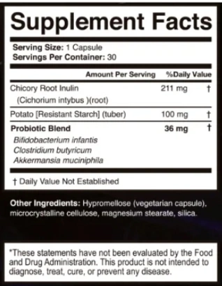 Slimtide Supplement Facts